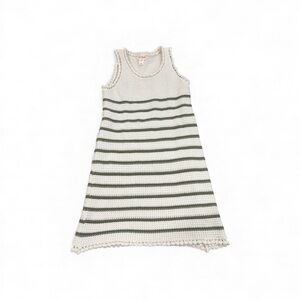 Cat & Jack Cream and Green Striped Nightgown